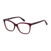 Pierre Cardin Burgundy Acetatram Glasögon för Kvinnor Red, Dam