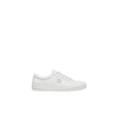 Fendi Vit Läder Låg Topp Sneaker White, Herr