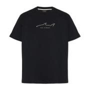 Paul & Shark T-shirt med broderad logotyp Black, Herr