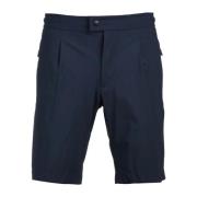 People of Shibuya Blå Stretch Nylon Dragsko Shorts Blue, Herr