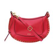 Isabel Marant Studded Moon Bag Watermelon Red, Herr