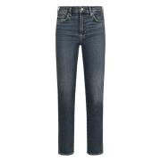 7 For All Mankind Slim Fit Roxanne Jeans med Logo Blue, Dam