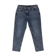 Napapijri Blå Mom Jeans med Spandex Blue, Dam