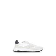 Hogan Vita Lädersneakers med Mockainsatser White, Herr