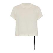 Rick Owens Kort T-shirt Beige, Dam