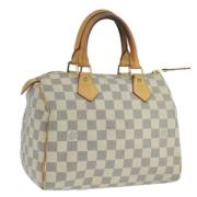 Louis Vuitton Vintage Pre-owned Canvas handvskor White, Dam