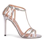 Aquazzura Stiletto klack sandaler med justerbar rem Gray, Dam