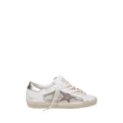 Golden Goose Vita Lädersneakers med Ödlemönster White, Dam