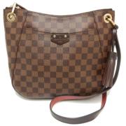 Louis Vuitton Vintage Pre-owned Canvas axelremsvskor Brown, Dam