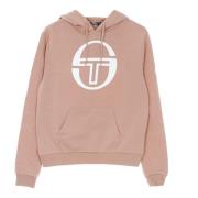 Sergio Tacchini Martin Cropped Logo Dam Cropped Hoodie Mistery Rose Br...