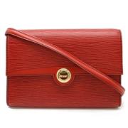 Louis Vuitton Vintage Pre-owned Laeder axelremsvskor Red, Dam