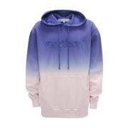 JW Anderson Lila Ombre Hoodie med Logoficka Purple, Dam