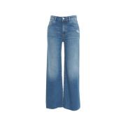 Icon Denim Blå Wide Leg Jeans Blue, Dam