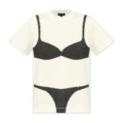 Marc Jacobs T-shirt med tryck White, Dam