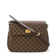 Louis Vuitton Vintage Pre-owned Canvas crossbodyvskor Brown, Dam