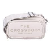 Marc Jacobs Stilren Bomull Crossbody Väska Beige, Dam