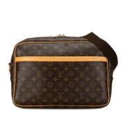 Louis Vuitton Vintage Pre-owned Canvas crossbodyvskor Brown, Dam