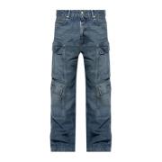 Rick Owens Cargo jeans Blue, Herr