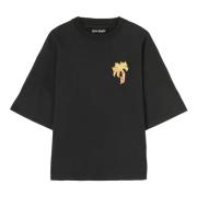 Palm Angels Svart T-shirt med logotyptryck Black, Herr