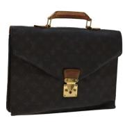 Louis Vuitton Vintage Pre-owned Canvas portfljer Brown, Dam