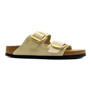 Birkenstock Beige Shine Läder Sandaler Kollektion Ss25 Beige, Dam