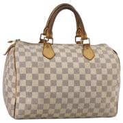 Louis Vuitton Vintage Pre-owned Canvas handvskor White, Dam