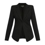 Emporio Armani Blazer med öppna slag Black, Dam