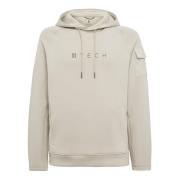 Boggi Milano Lättvikts Hoodie i Scuba-bomullsblend Beige, Herr