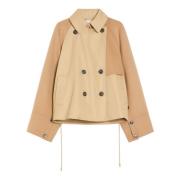 Max Mara Weekend Dubbelknäppt trenchcoat i vattenavvisande gabardin Be...