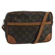 Louis Vuitton Vintage Pre-owned Canvas axelremsvskor Brown, Dam