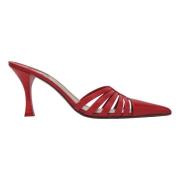 Paris Texas Nadia Mule Sandal Låg Klack Red, Dam