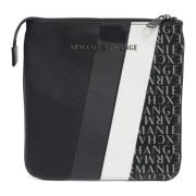 Armani Exchange Multifärgad Crossbody Väska med Justerbar Rem Blue, He...