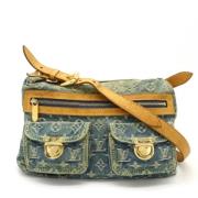 Louis Vuitton Vintage Pre-owned Denim crossbodyvskor Blue, Dam