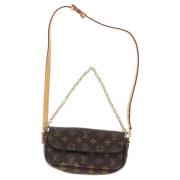 Louis Vuitton Vintage Pre-owned Tyg crossbodyvskor Brown, Dam