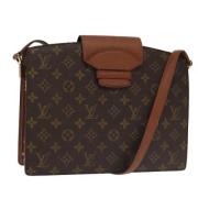 Louis Vuitton Vintage Pre-owned Canvas axelremsvskor Brown, Dam