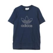 Adidas Outline Tee Navy T-Shirt Blue, Herr