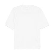 Lardini Vit Crew Neck T-shirt med Logo White, Herr