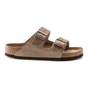 Birkenstock Bekväma lädersandaler - Tobaksbrun Brown, Herr