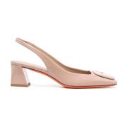 Santoni Rosa Barfota Blank Salong Stil Pink, Dam