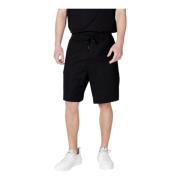 Armani Exchange Sportiga Bermuda Shorts Kollektion Black, Herr