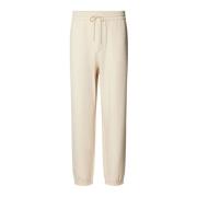 Emporio Armani Tone-on-tone logo jogger sweatpants Beige, Herr