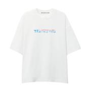 Alexander Wang Vit Jersey Kortärmad T-shirt White, Dam