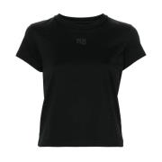 Alexander Wang Logo Puff Tee Black, Dam