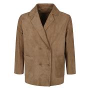 Salvatore Santoro Snygg Skinnjacka Beige, Dam