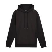 Lyle & Scott Mellanlager Softshell Hybrid Pullover Hoodie Black, Herr