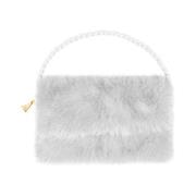 4Giveness Fuskpäls Clutch Väska White, Dam