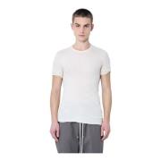 Rick Owens Dubbellagd Bomull T-shirt Beige, Herr