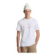 Lyle & Scott SS T-shirts Etablerad arv grafisk T-shirt White, Herr