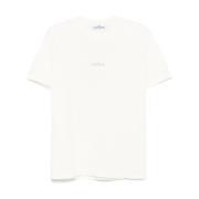 Stone Island Avslappnad Bomull T-shirt White, Herr