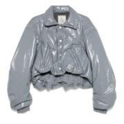 Mihara Yasuhiro Grå Emalj Blouson Jacka Gray, Dam